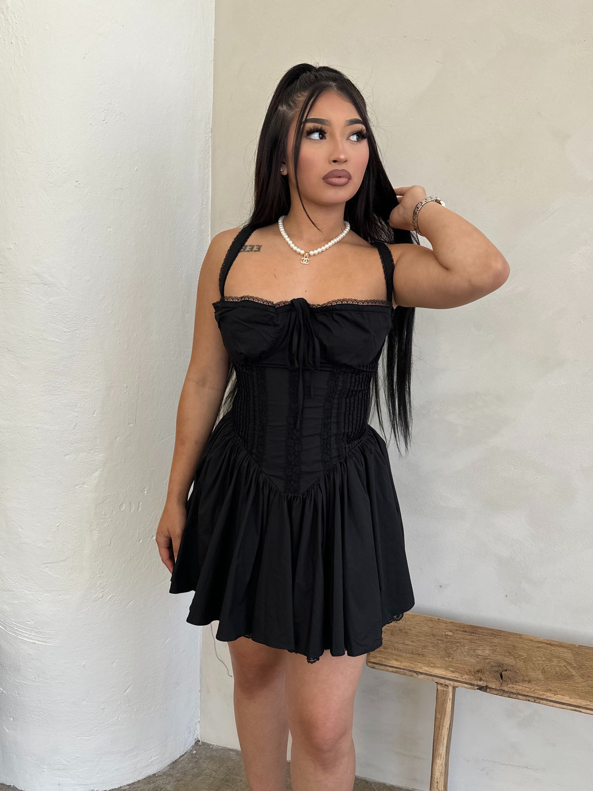 DREAMY GIRL DRESS (BLACK)