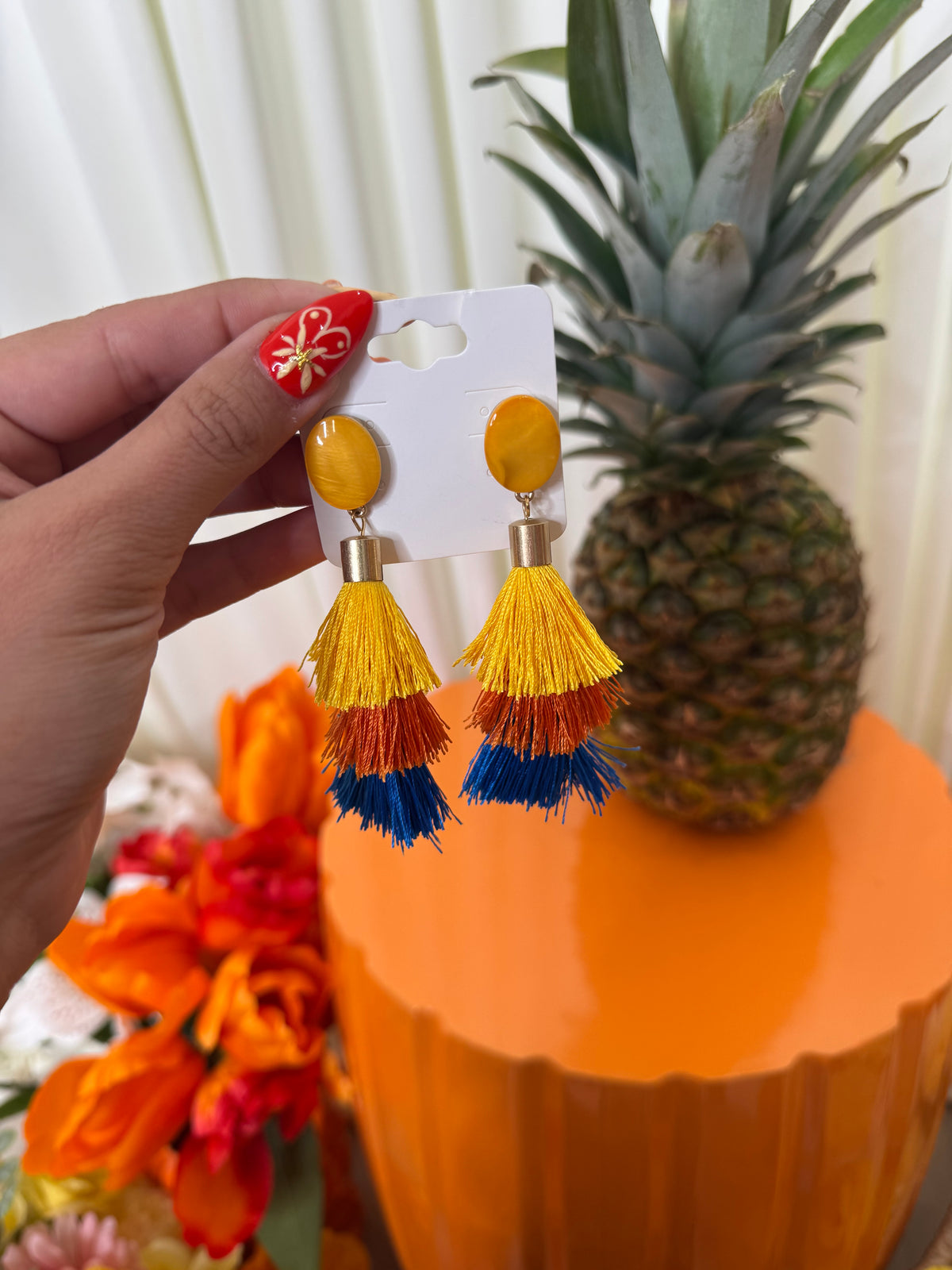 DANGLE FRINGE EARRINGS