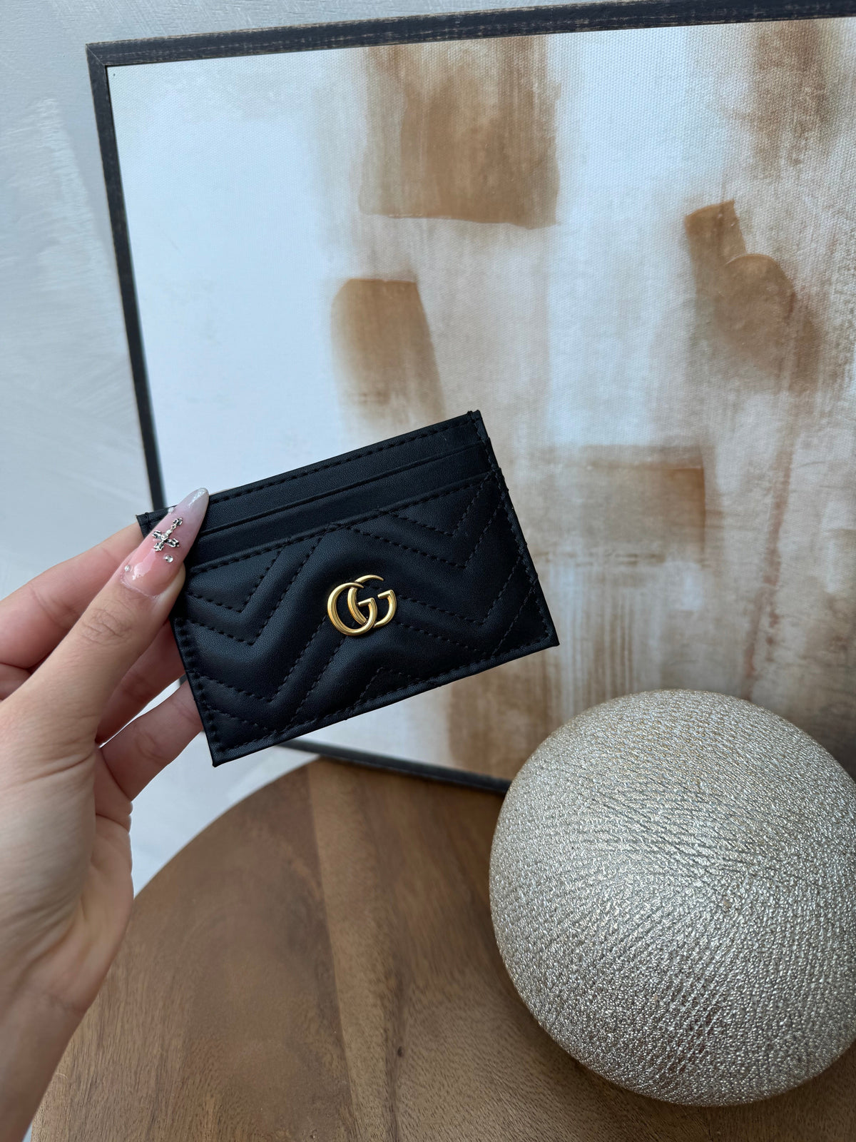 GG CARD HOLDER (BLACK)