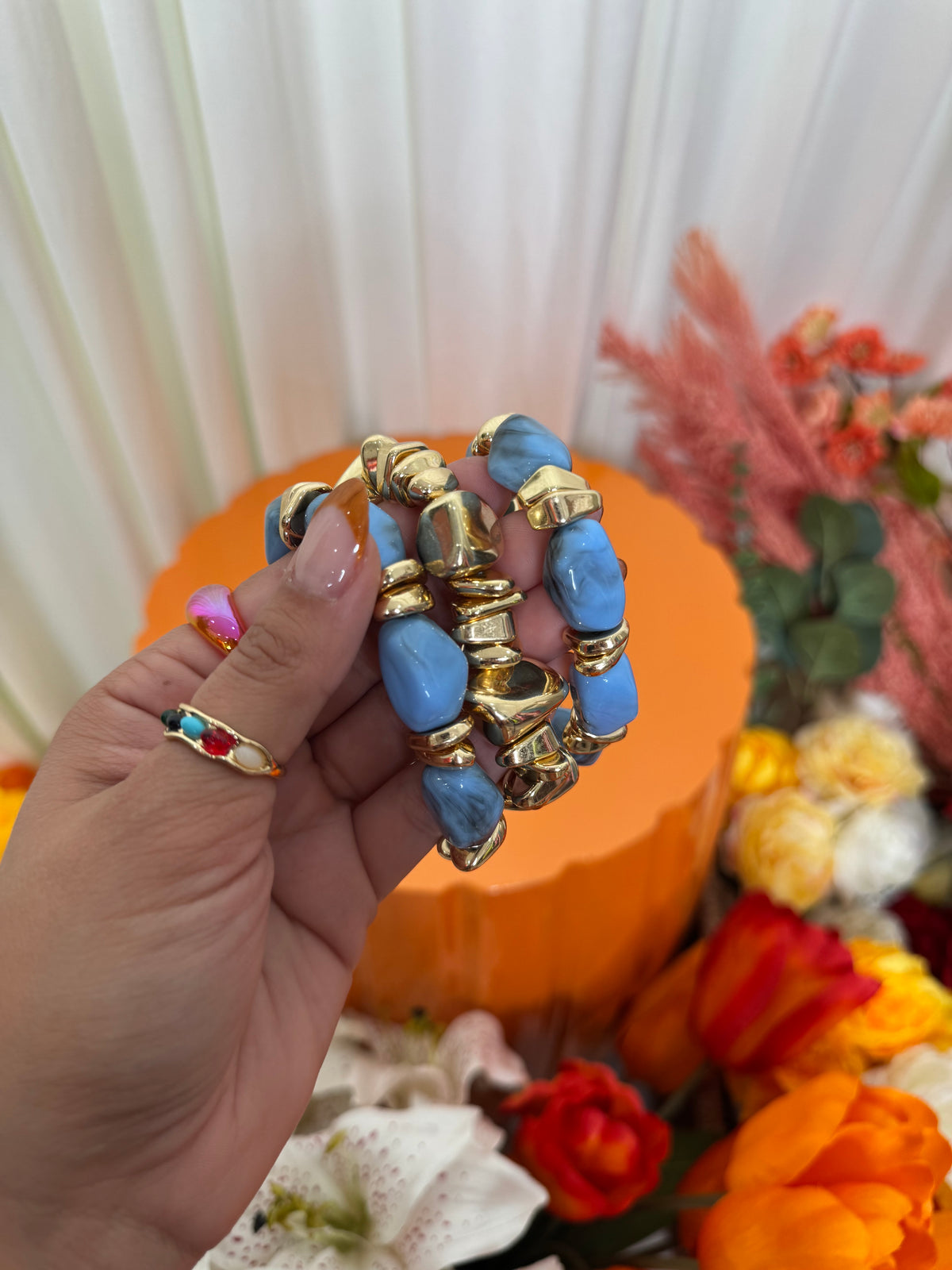 3 PC BRACELET SET (BLUE)