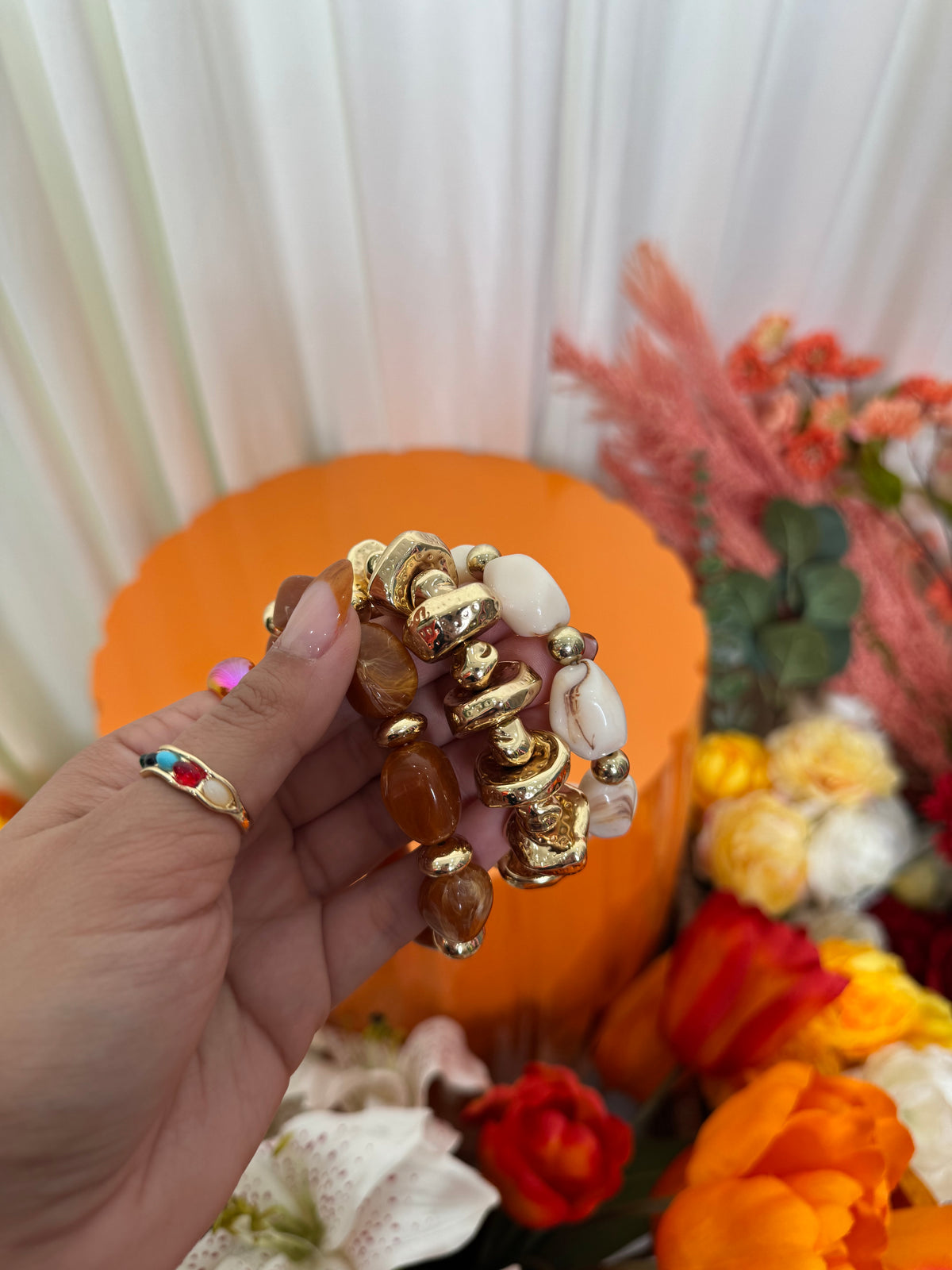 3 PC BRACELET SET (RUST)