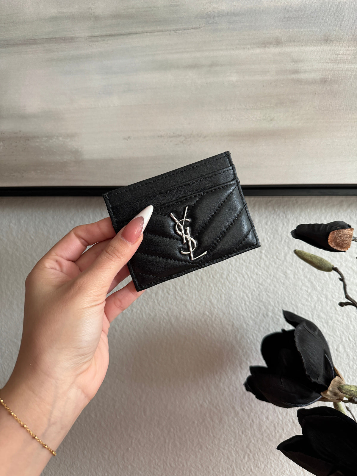 SAINT CARD HOLDER (BLACK/SILVER)