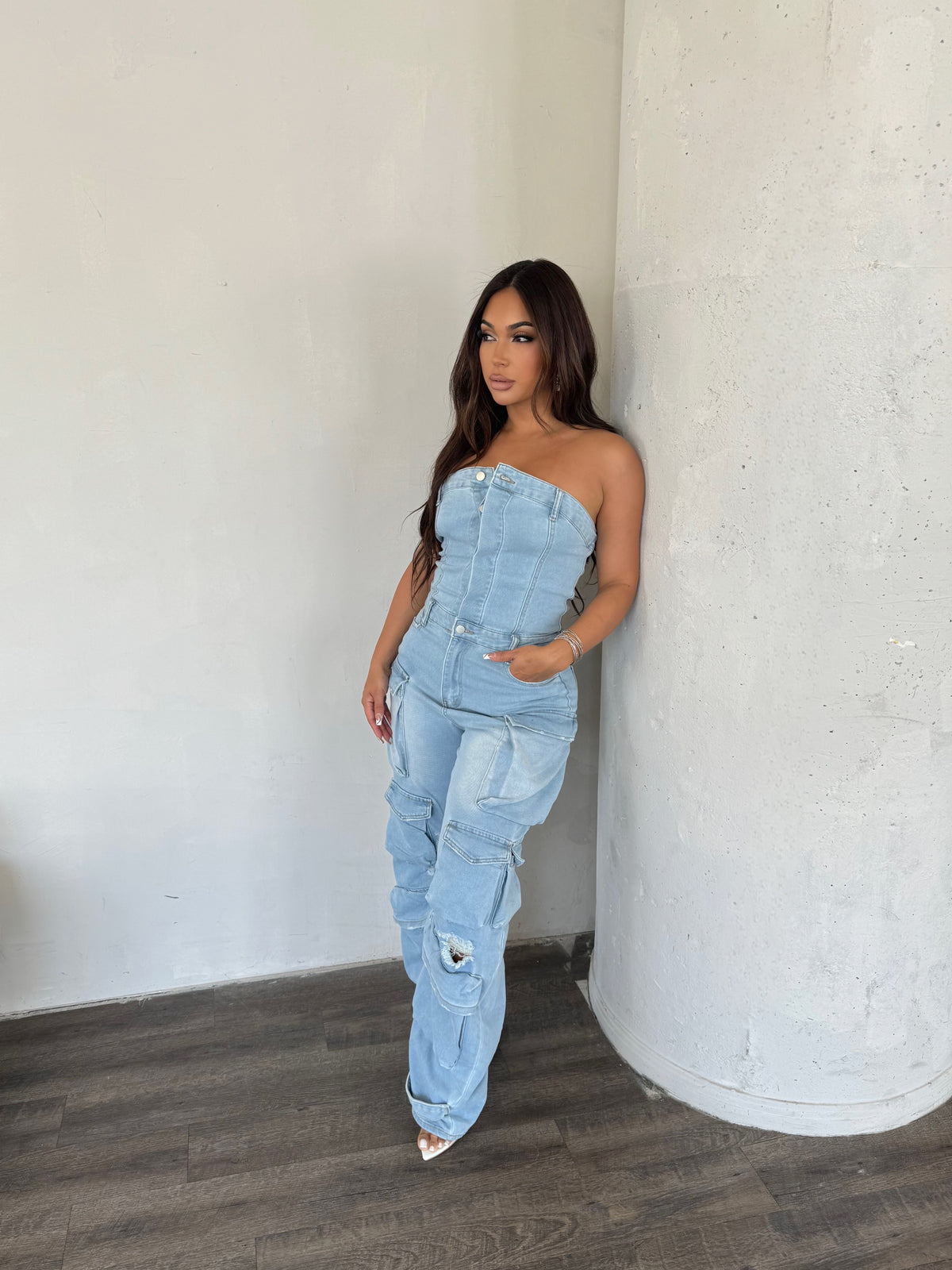 DESTINY DENIM JUMPSUIT