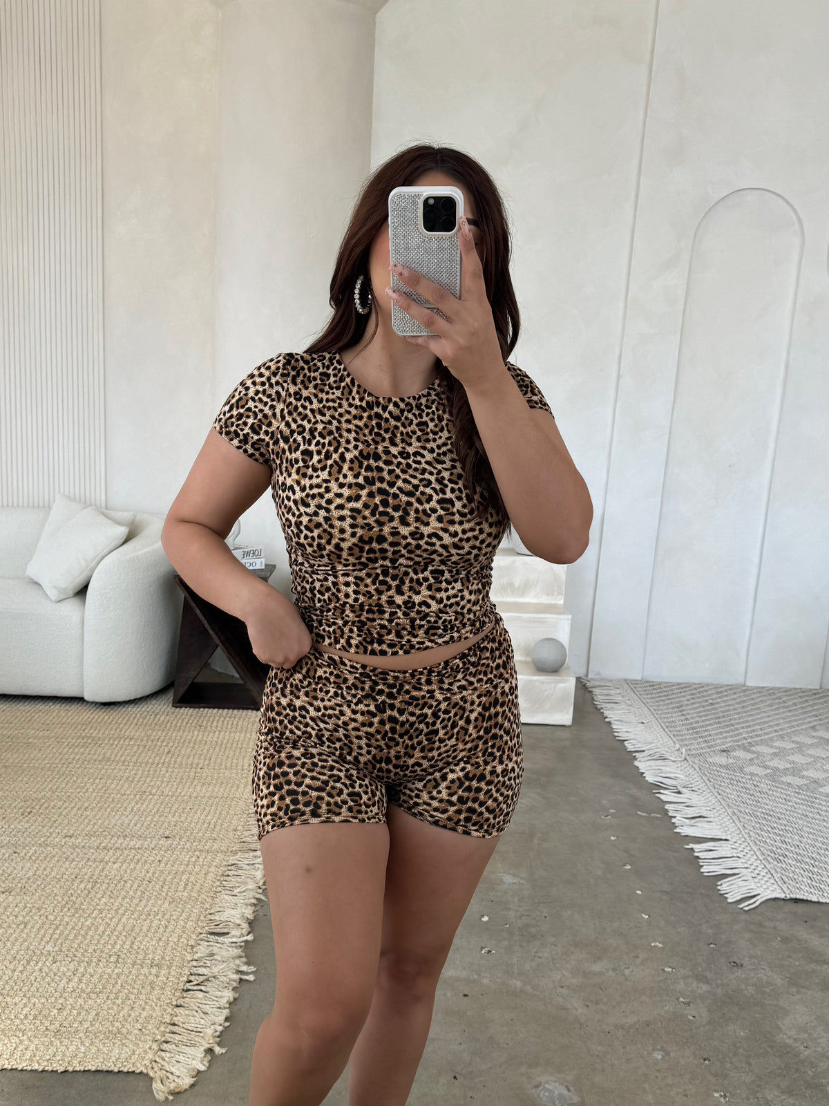 EVELYN SHORT SET (CHEETAH)