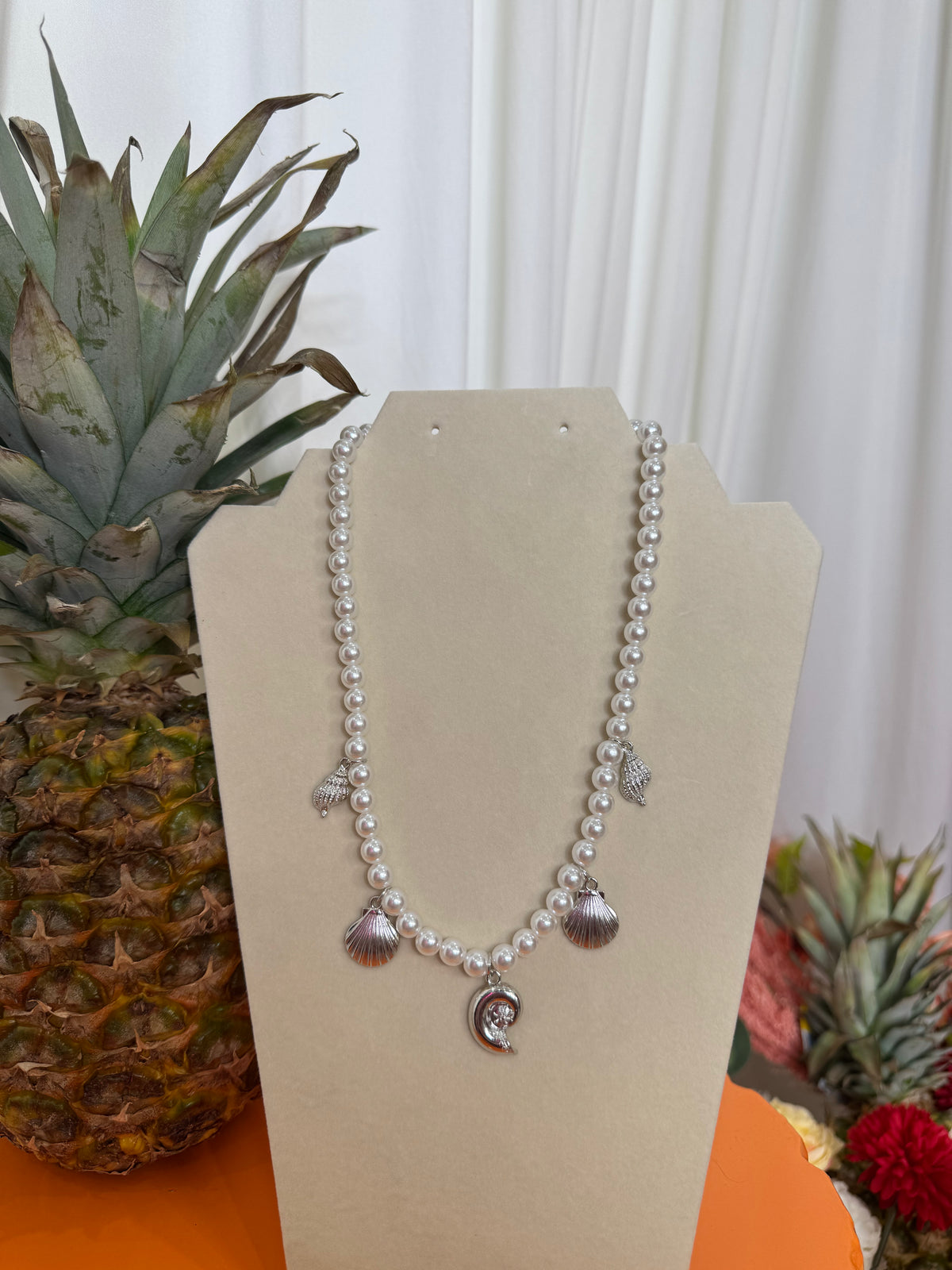 PEARL BEACH NECKLACE (SILVER)